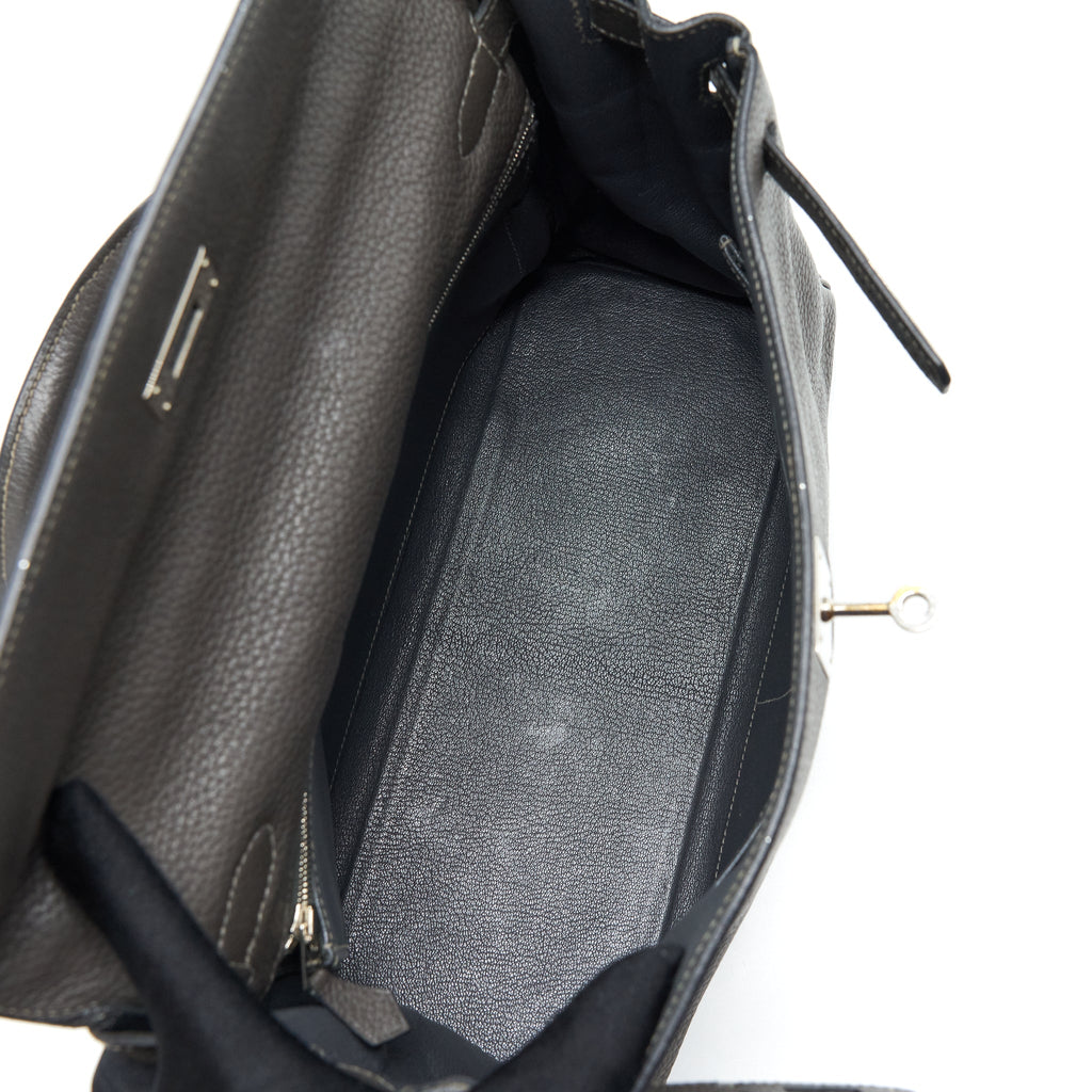 HERMES KELLY 32 CLEMENCE DARK GREY SHW