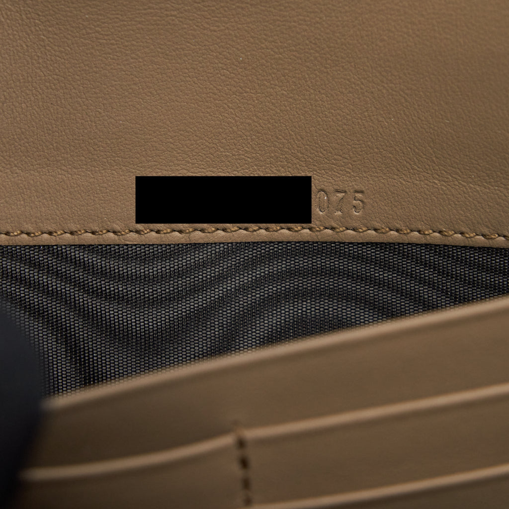 GUCCI DIONYSUS CHAIN WALLET BEIGE GG SUPREME CANVAS AND LEATHER SHW