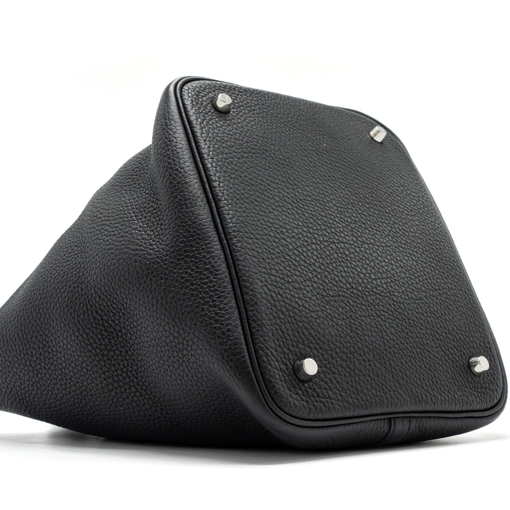 HERMES PICOTIN 22 BAG CLEMENCE BLACK SHW