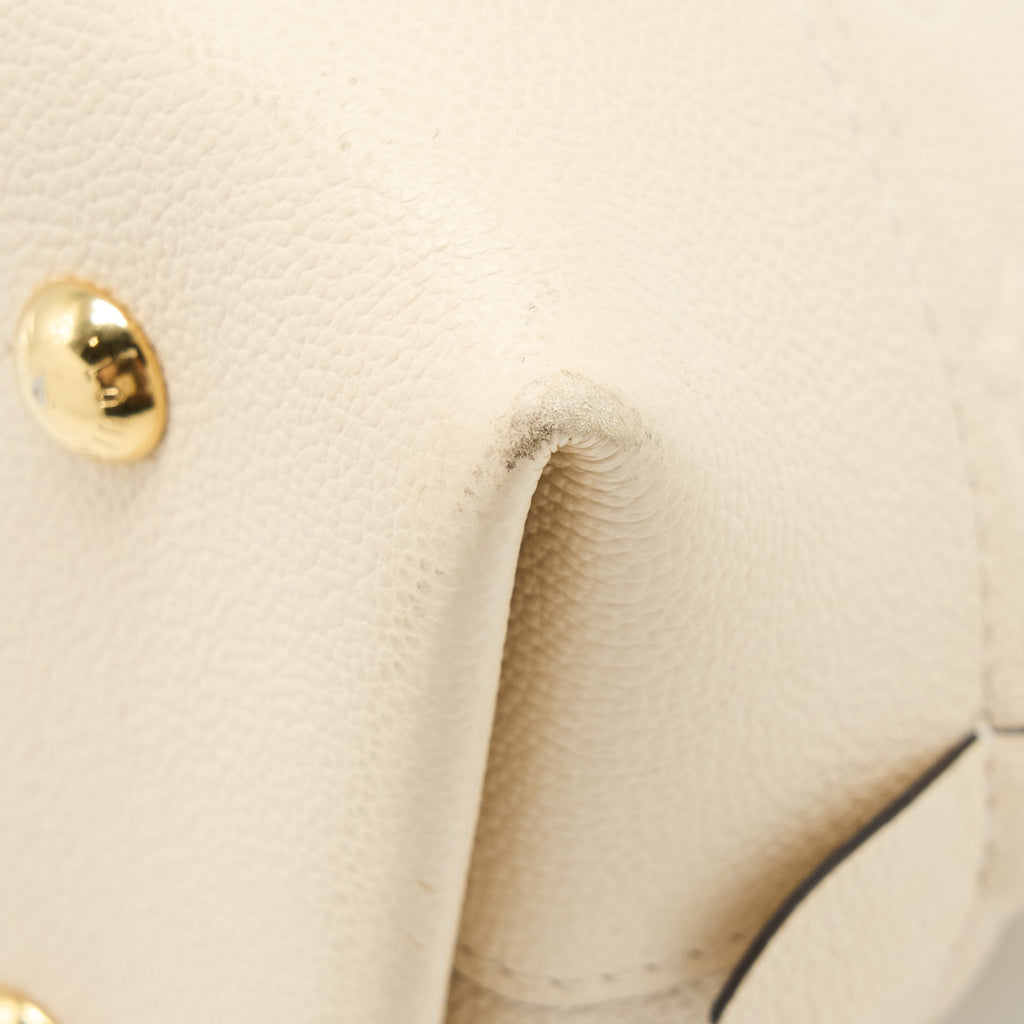 LOUIS VUITTON NEO ALMA PM MONOGRAM EMPREINTE WHITE GHW