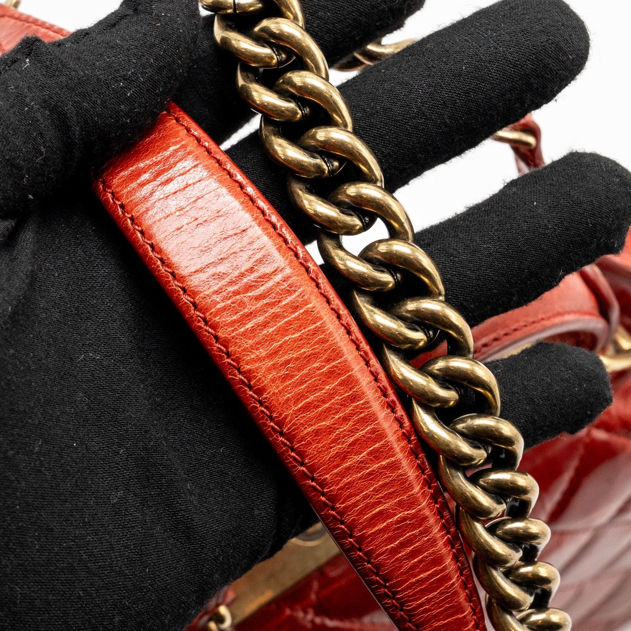 CHANEL LARGE RITA TOP HANDLE FLAP BAG CALFSKIN DARK RED MULTICOLOUR HARDWARE