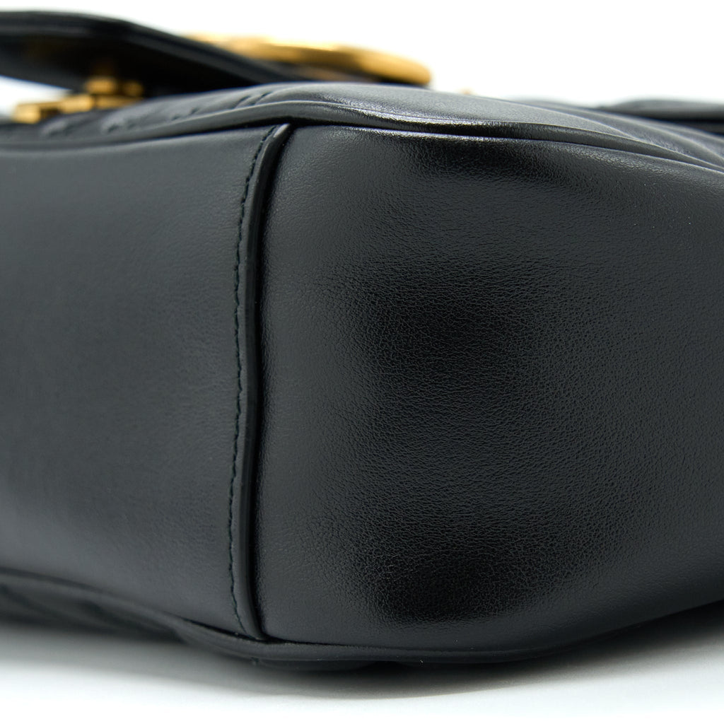 GUCCI SMALL MARMONT BLACK GHW