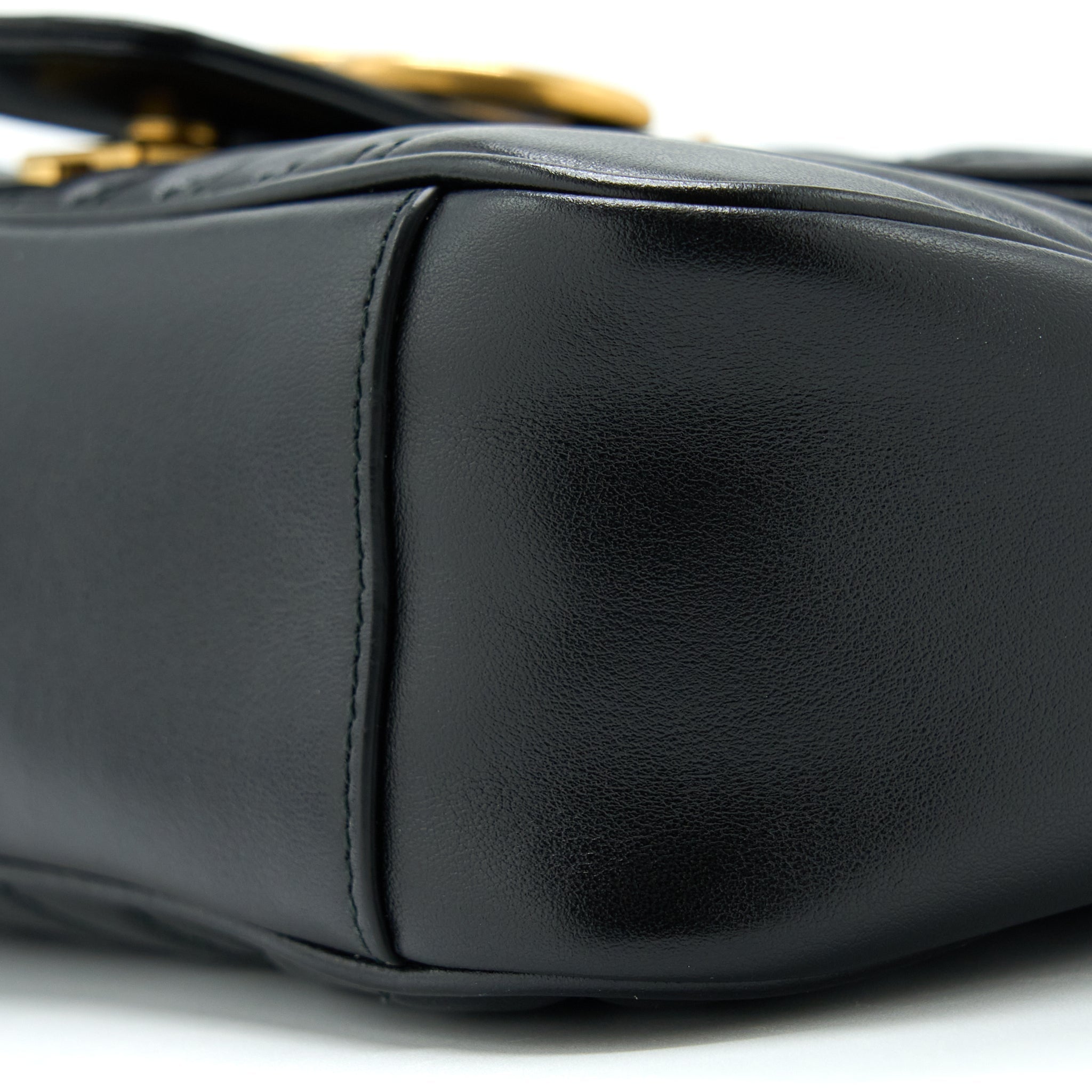GUCCI SMALL MARMONT BLACK GHW
