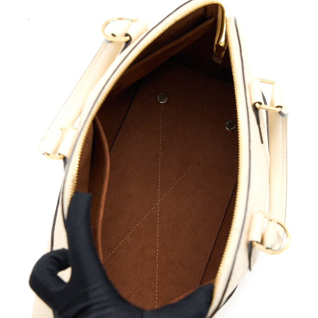 LOUIS VUITTON NEO ALMA PM MONOGRAM EMPREINTE WHITE GHW