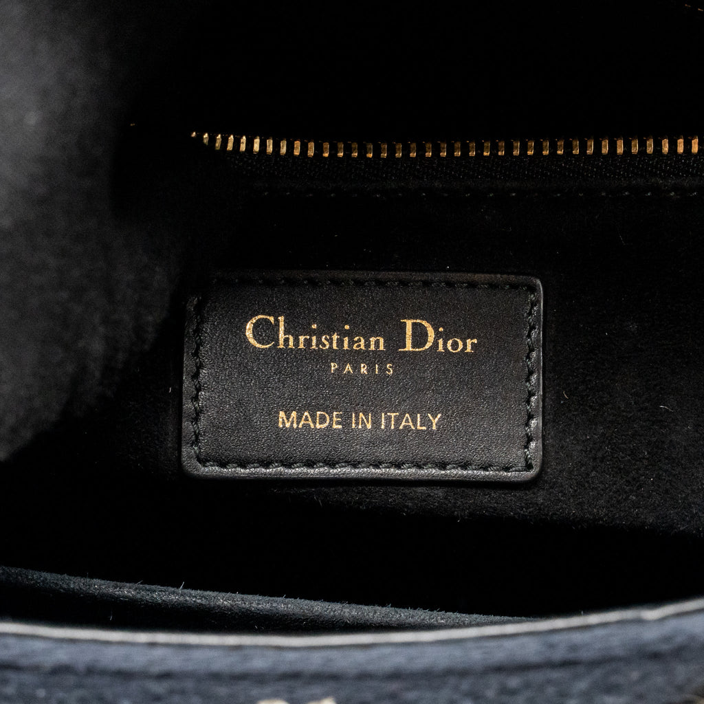 DIOR MEDIUM LADY DIOR LA FORCE LIMITED EDITION CALFSKIN/FABRIC MULTICOLOUR LGHW