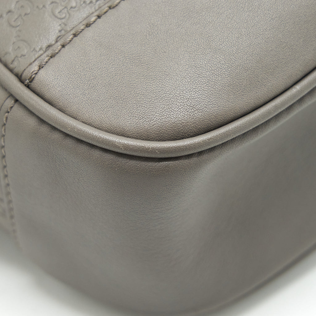 GUCCI GUCCISSIMA CROSSBODY BAG GREY LGHW