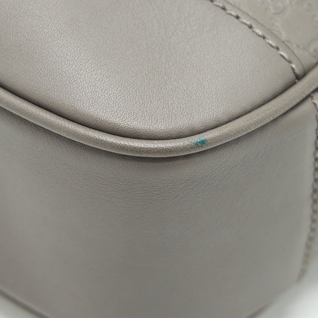 GUCCI GUCCISSIMA CROSSBODY BAG GREY LGHW