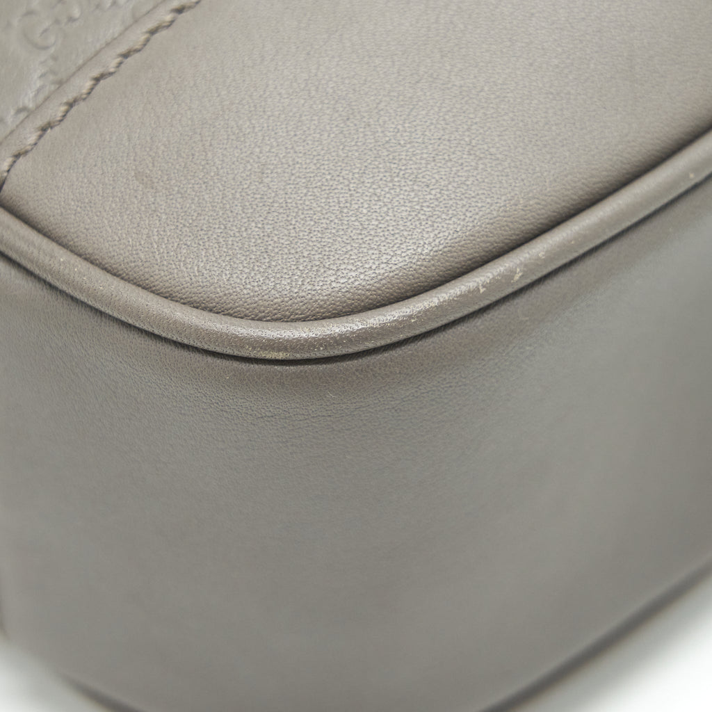 GUCCI GUCCISSIMA CROSSBODY BAG GREY LGHW