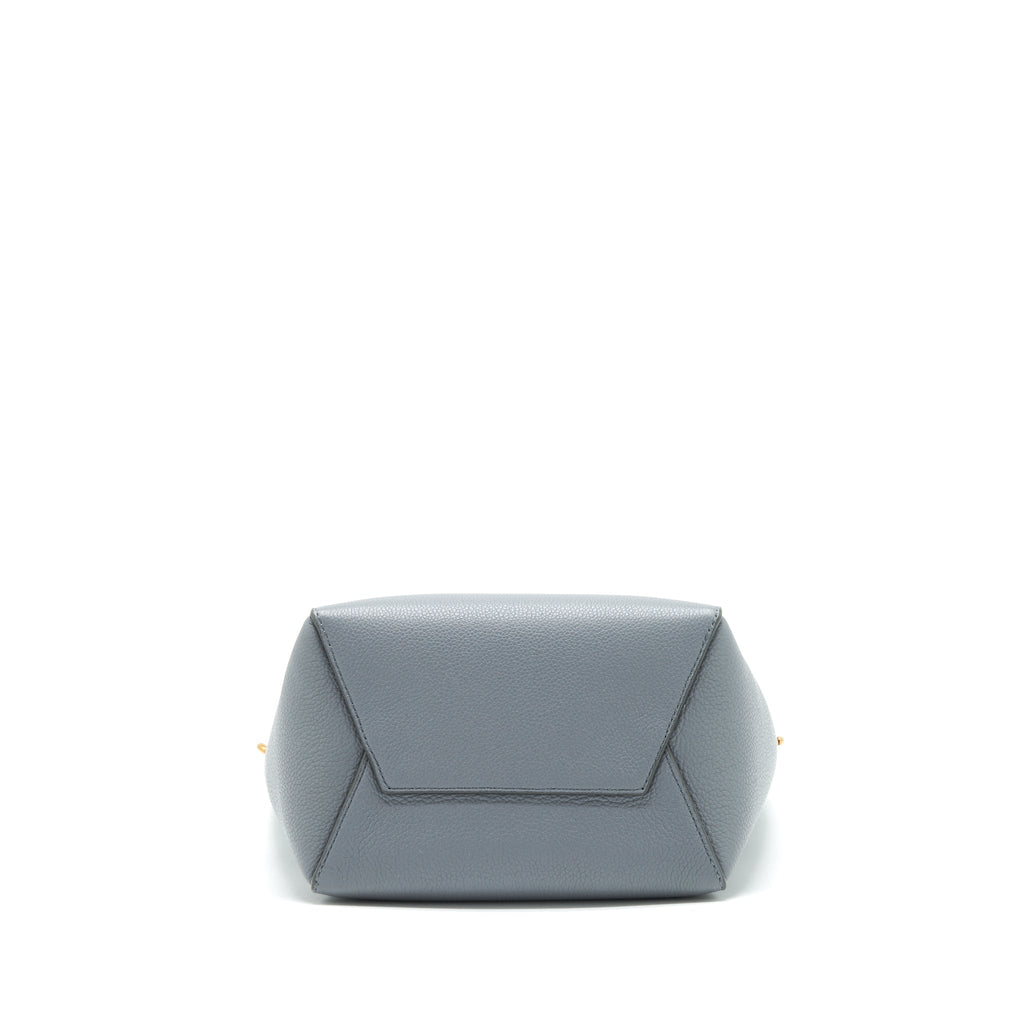 CELINE SMALL SANGLE BUCKET BAG GREY GHW