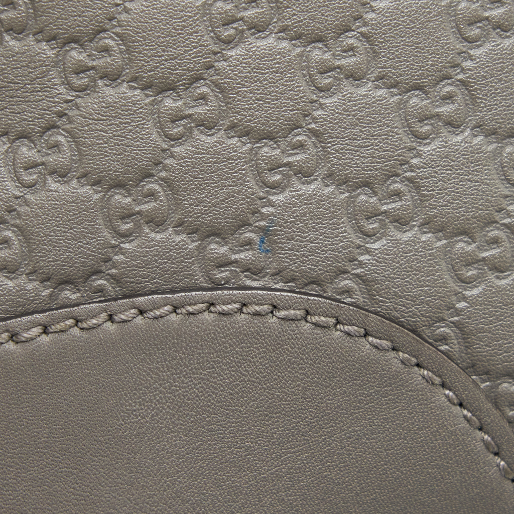 GUCCI GUCCISSIMA CROSSBODY BAG GREY LGHW