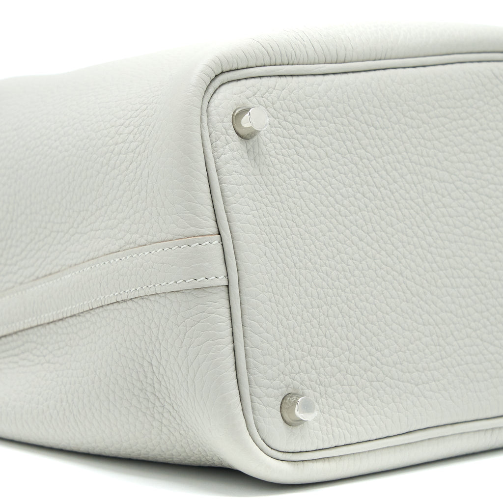 HERMES PICOTIN 18 CLEMENCE GRIS PEARL SHW