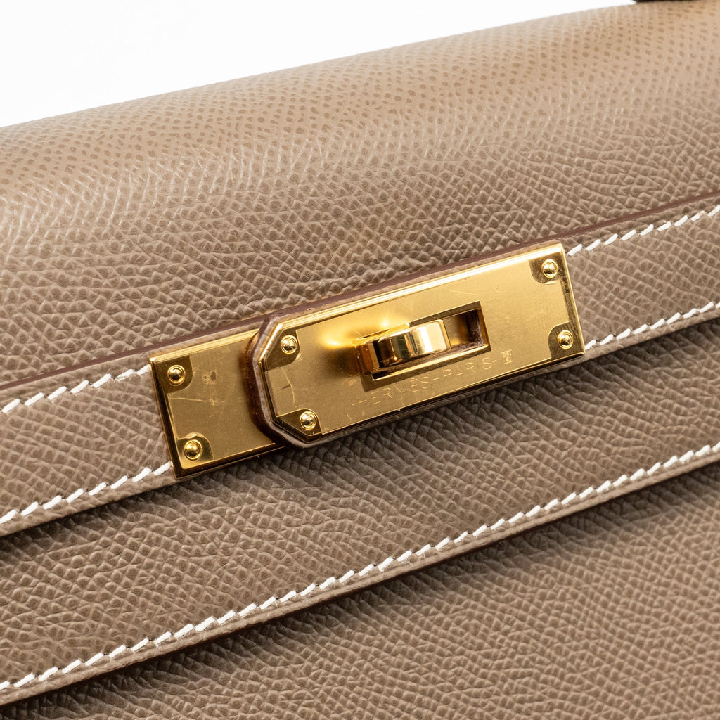 HERMES KELLY 28 EPSOM ETOUPE GHW