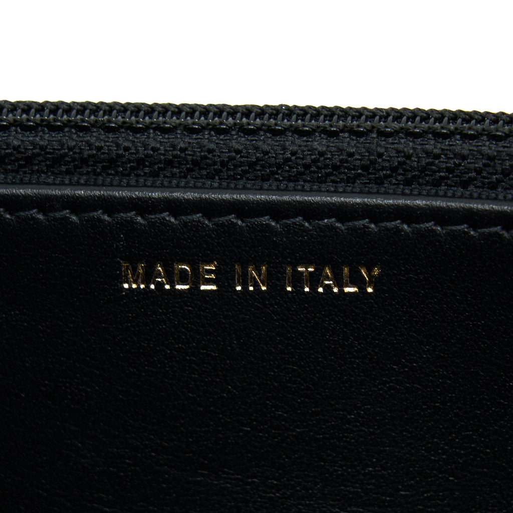 CHANEL TOP HANDLE WALLET ON CHAIN CAVIAR BLACK GHW (MICROCHIP)