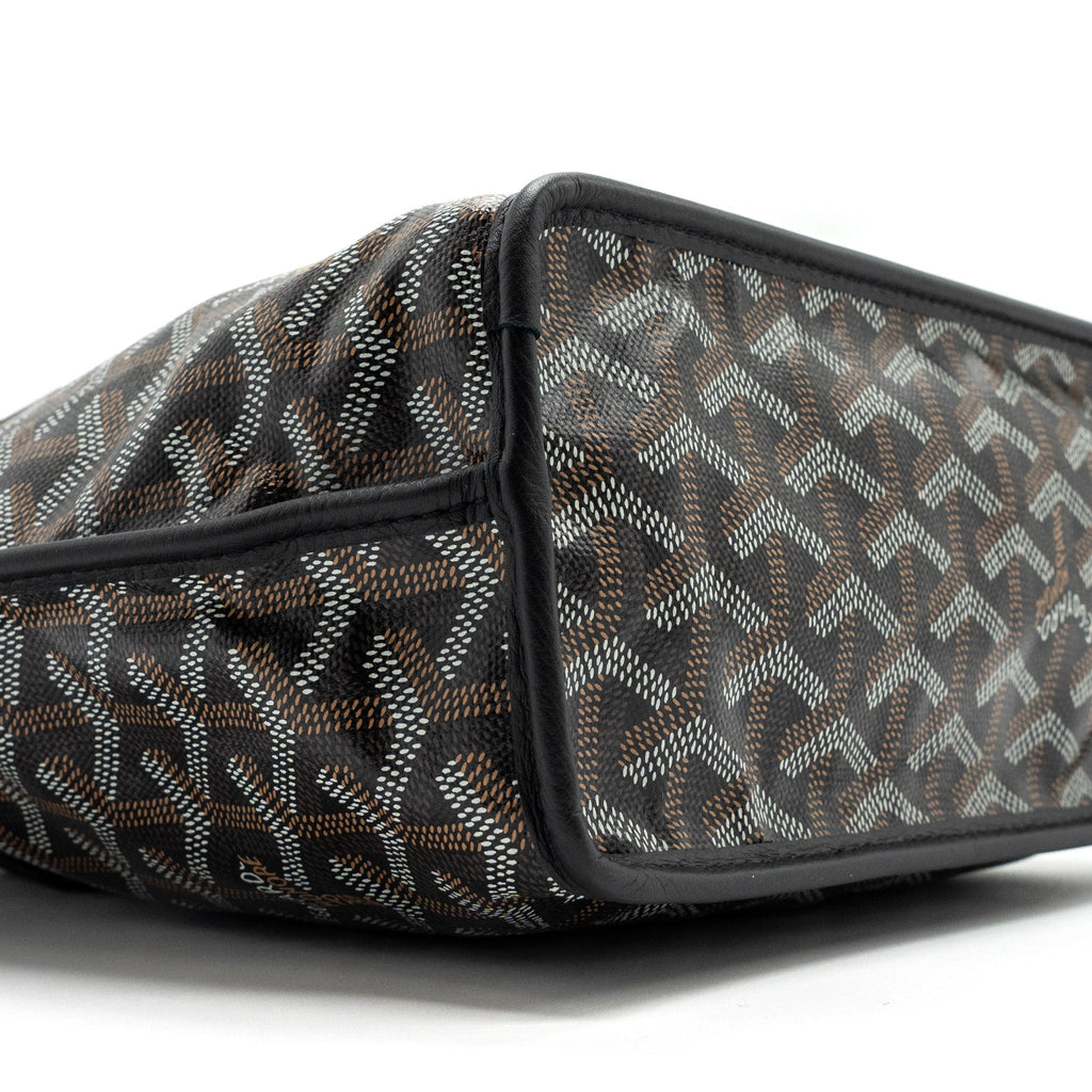 GOYARD ANJOU MINI BAG CANVAS/CALFSKIN BLACK SHW