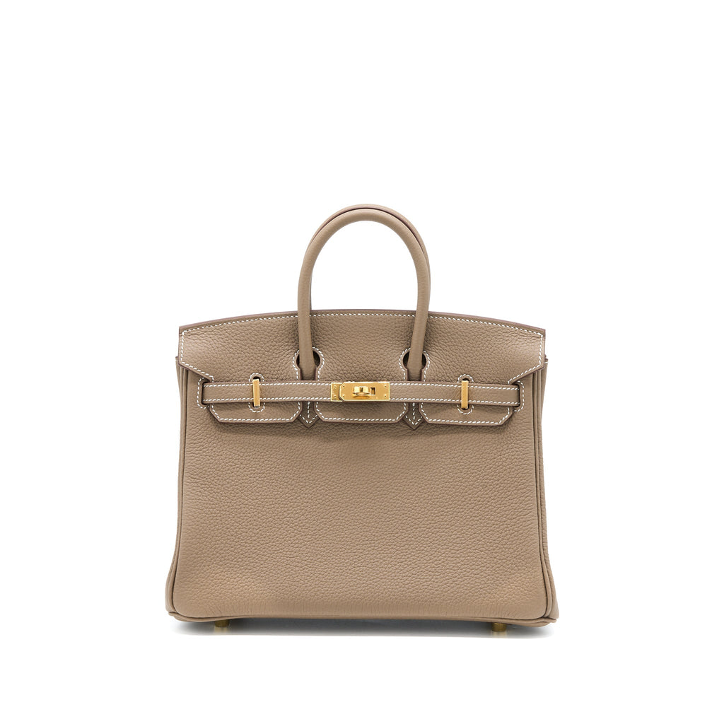 HERMES BIRKIN 25 TOGO ETOUPE GHW