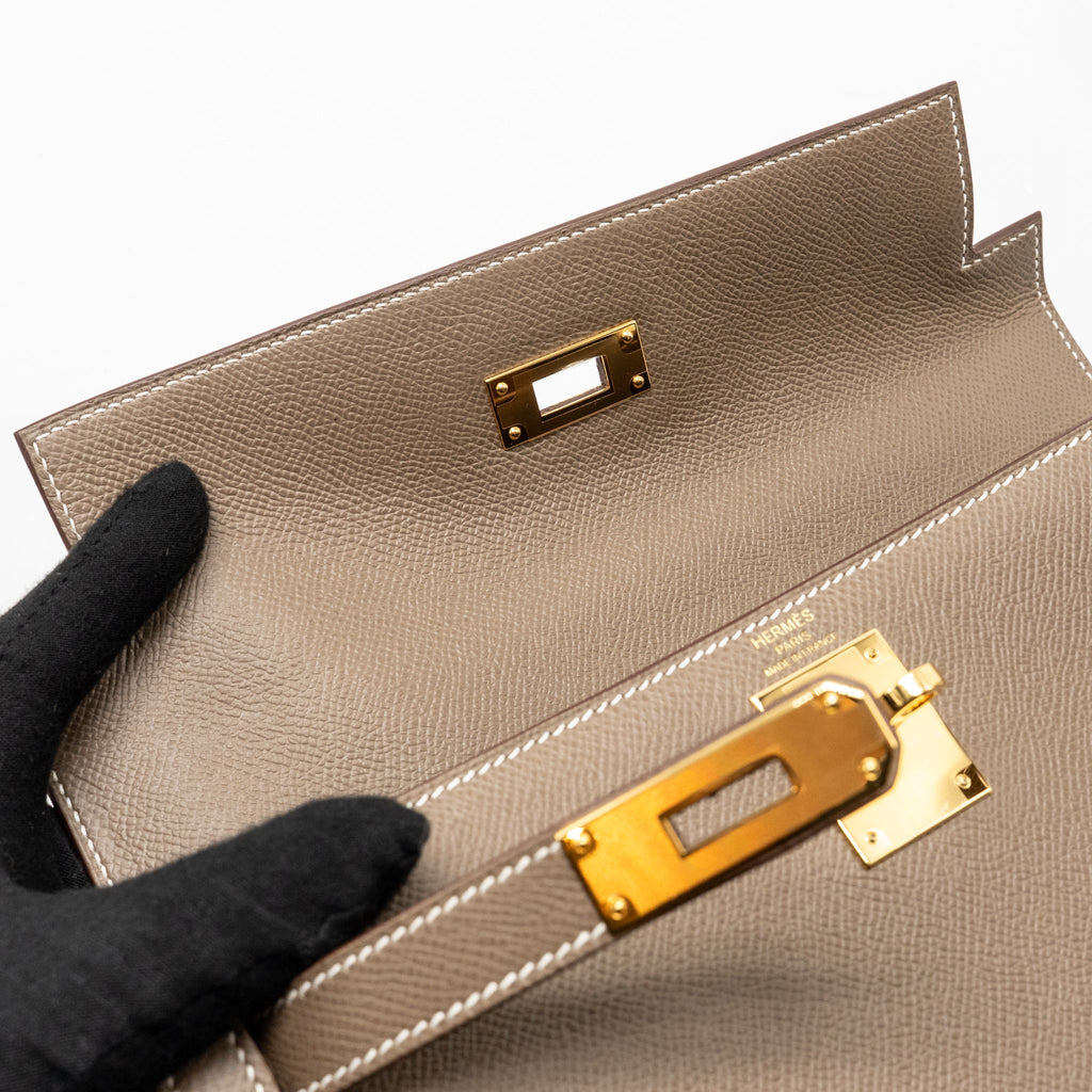 HERMES KELLY 28 EPSOM ETOUPE GHW