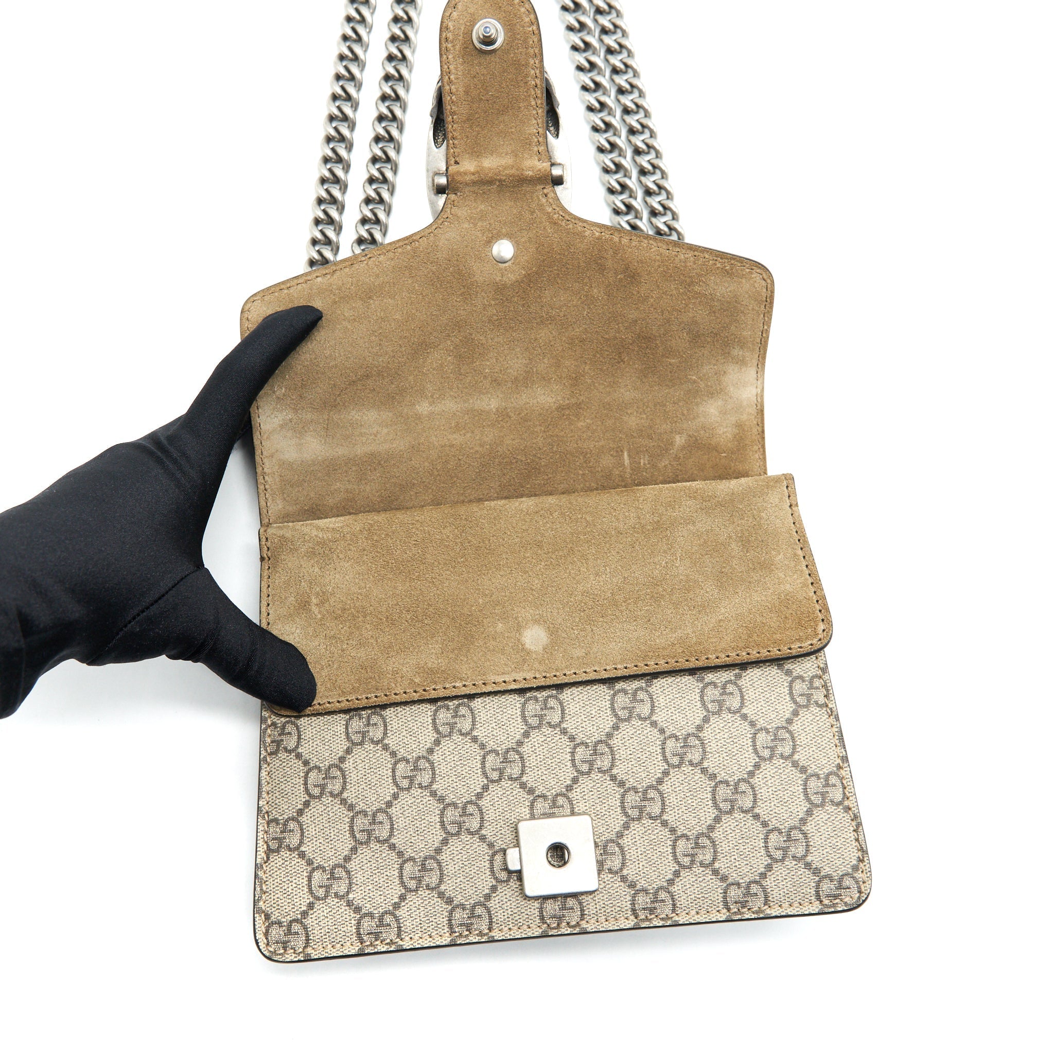 GUCCI DIONYSUS GG SUPREME MINI BAG BEIGE