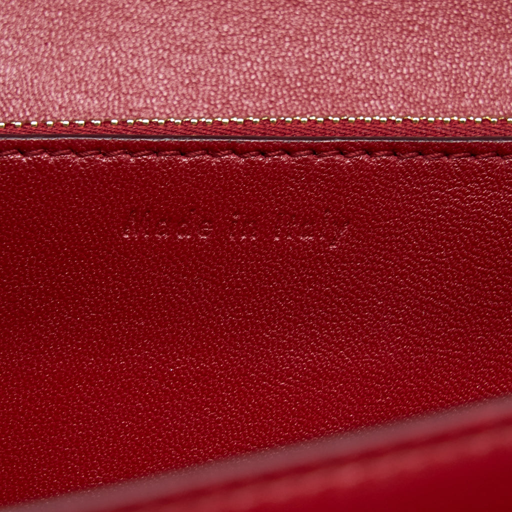 CELINE MEDIUM CLASSIC BOX CALFSKIN RED GHW