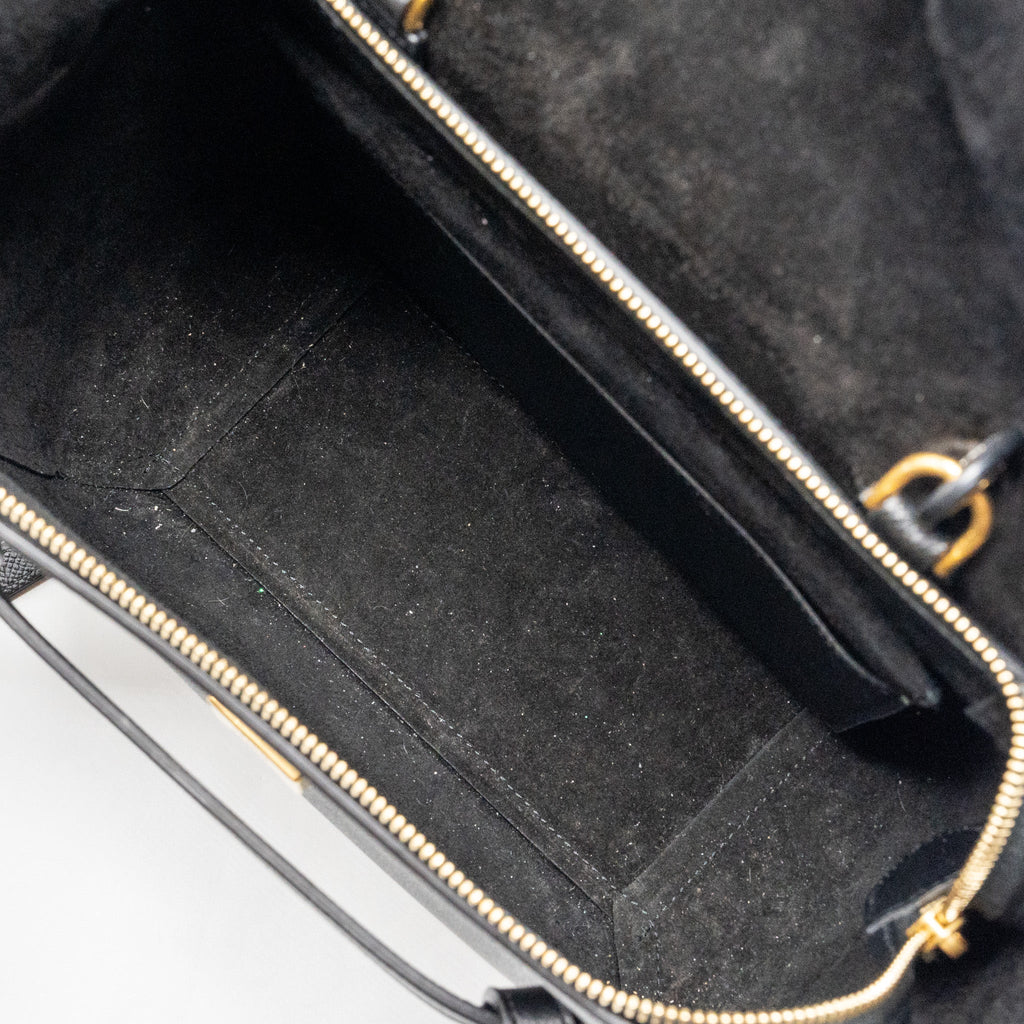 CELINE MICRO BELT BAG CALFSKIN BLACK GHW