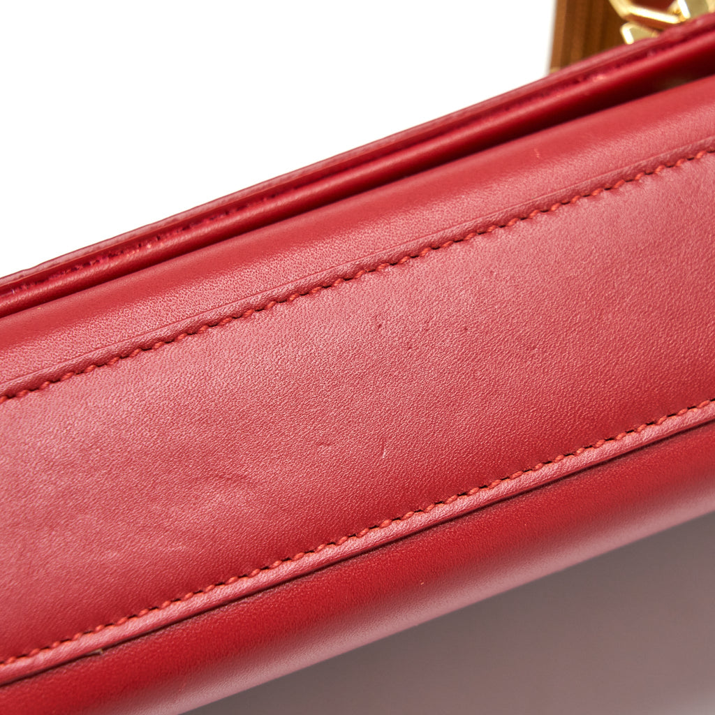 SAINT LAURENT (YSL) MEDIUM KATE BAG TASSEL RED GHW