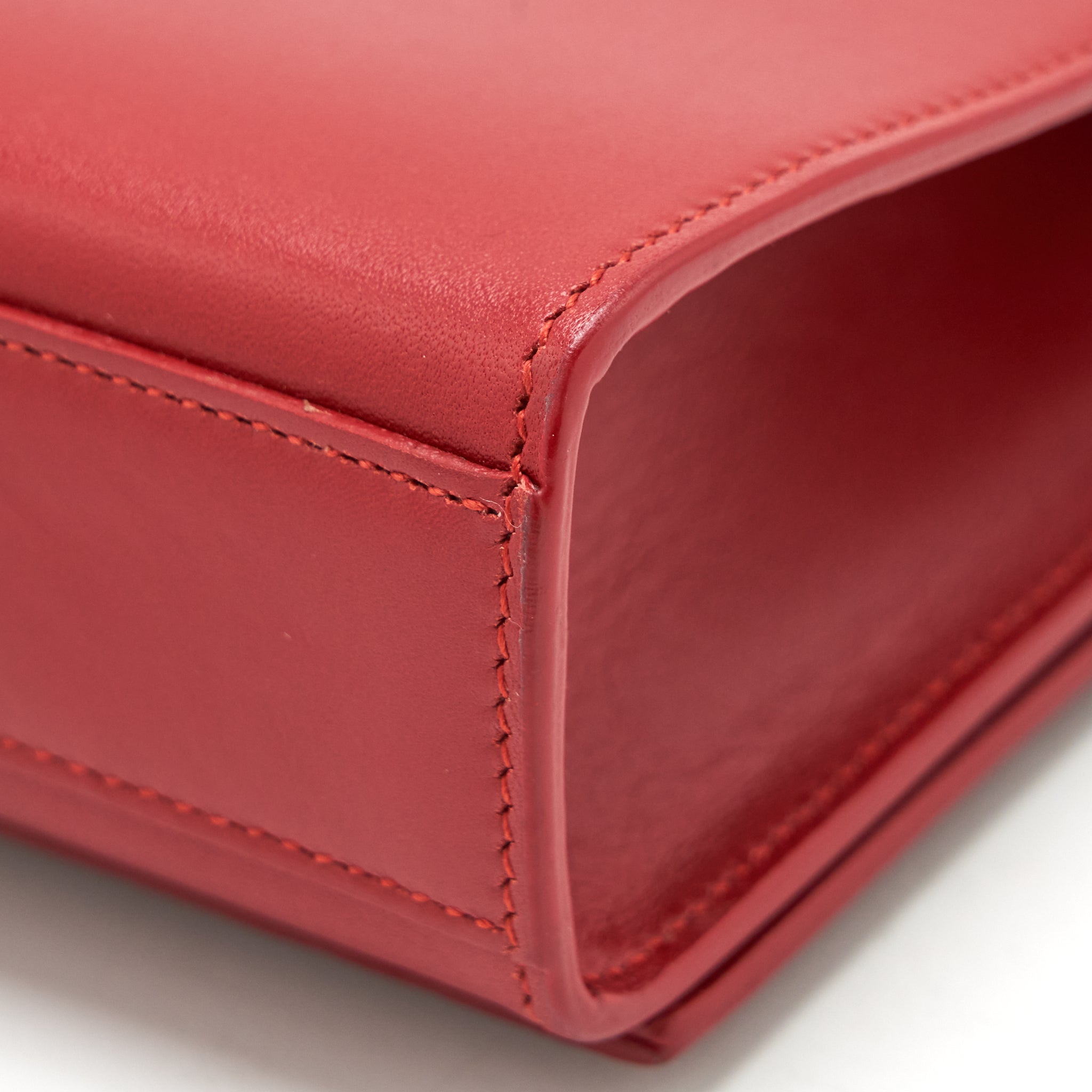 SAINT LAURENT (YSL) MEDIUM KATE BAG TASSEL RED GHW