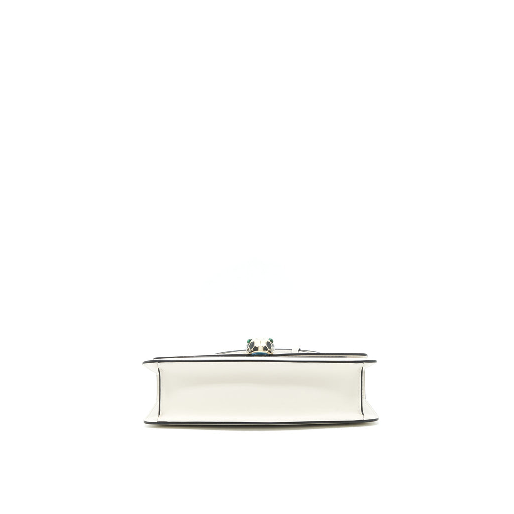 BVLGARI SERPENTI FOREVER CROSSBODY BAG WHITE LGHW