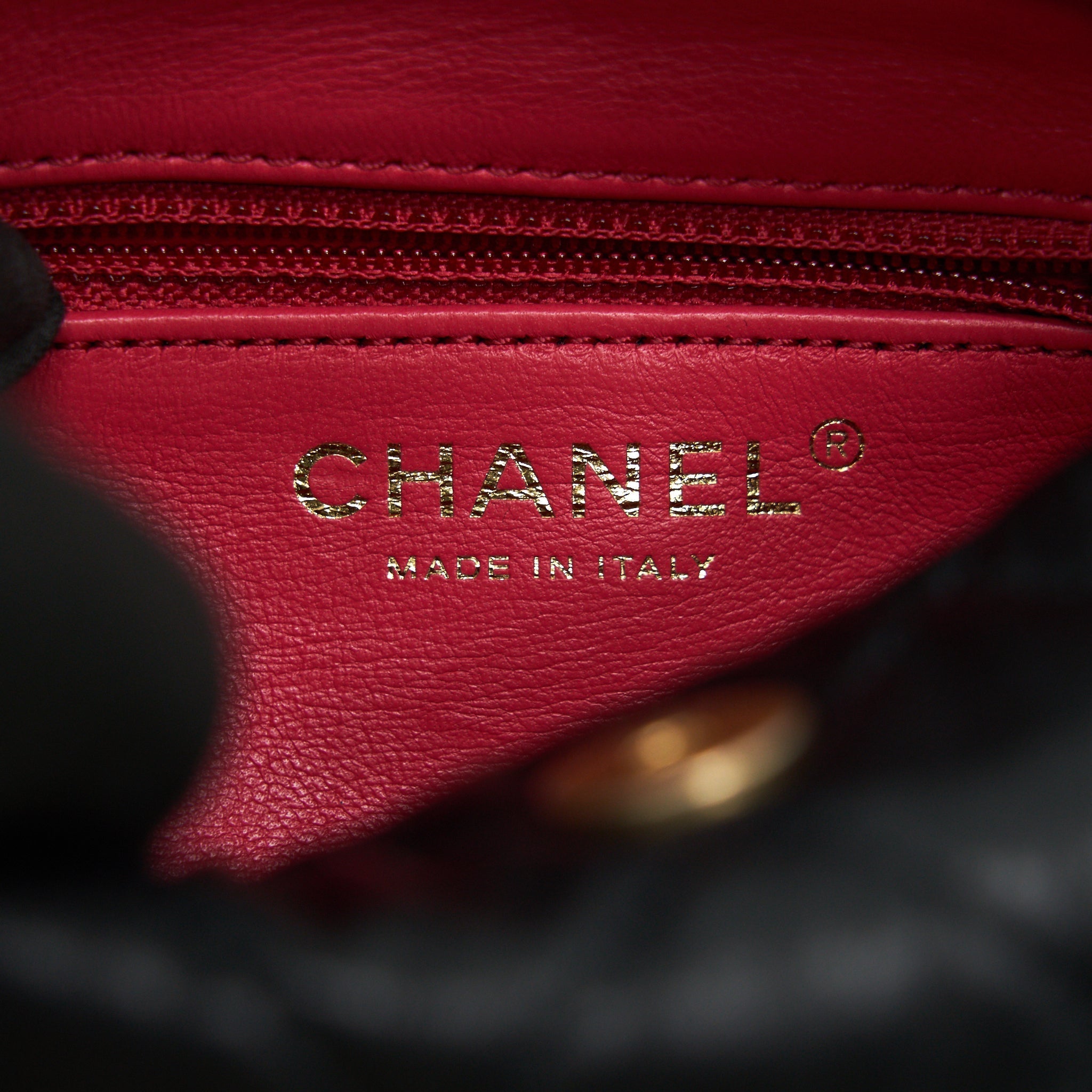 CHANEL SMALL CC WRAPPED STRAP BAG IN CRUMPLED LAMBSKIN SERIAL 31