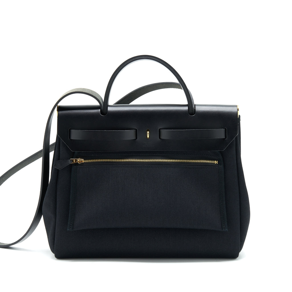 HERMES HERBAG 31 BLACK GHW