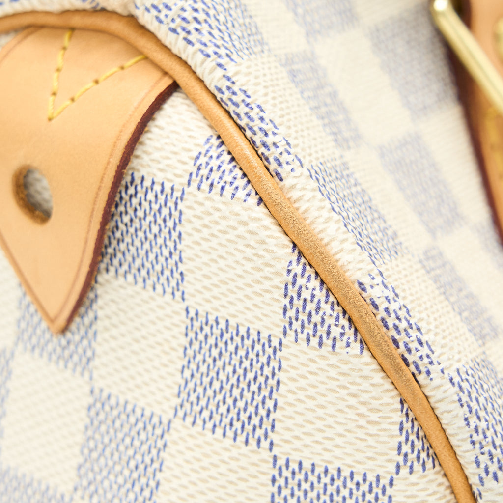 LOUIS VUITTON SPEEDY 25 DAMIER AZUR CANVAS GHW