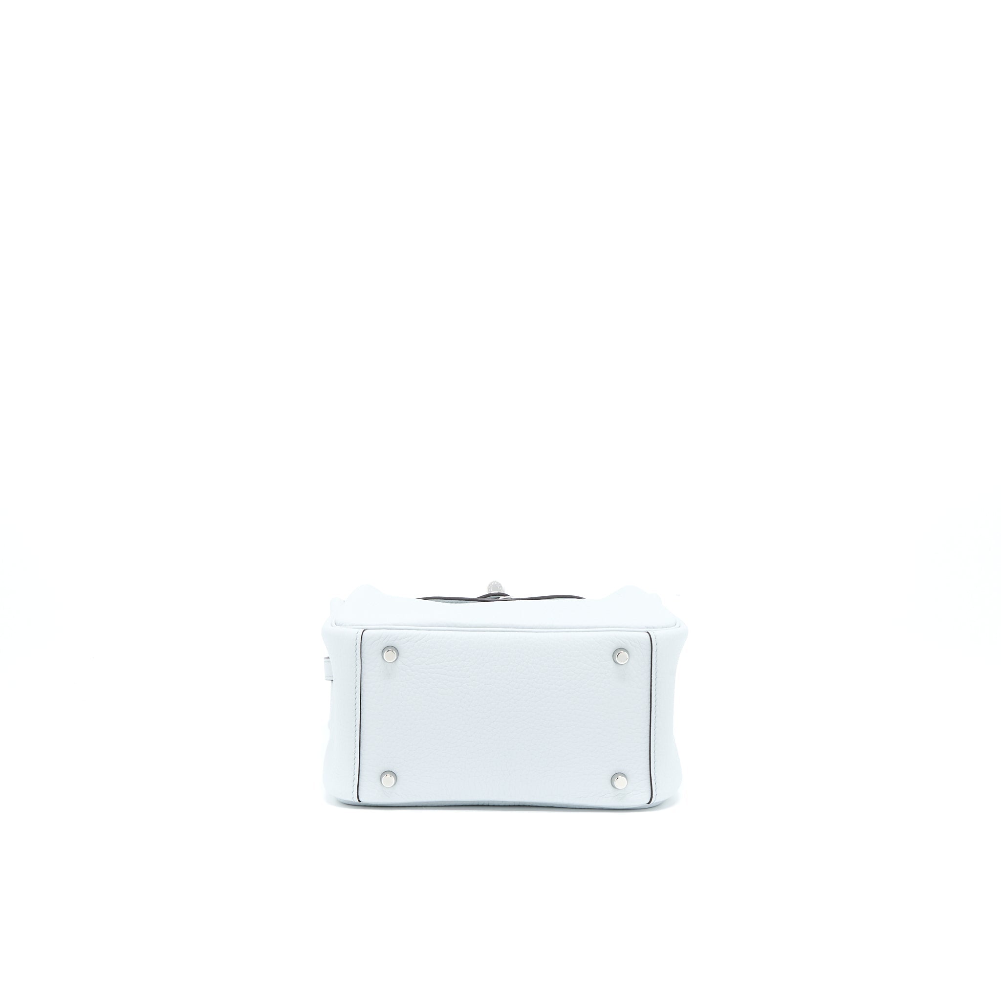 HERMES MINI LINDY CLEMENCE BLUE PALE SHW