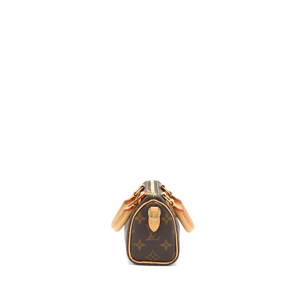 LOUIS VUITTON NEW VERSION NANO SPEEDY MONOGRAM CANVAS GHW