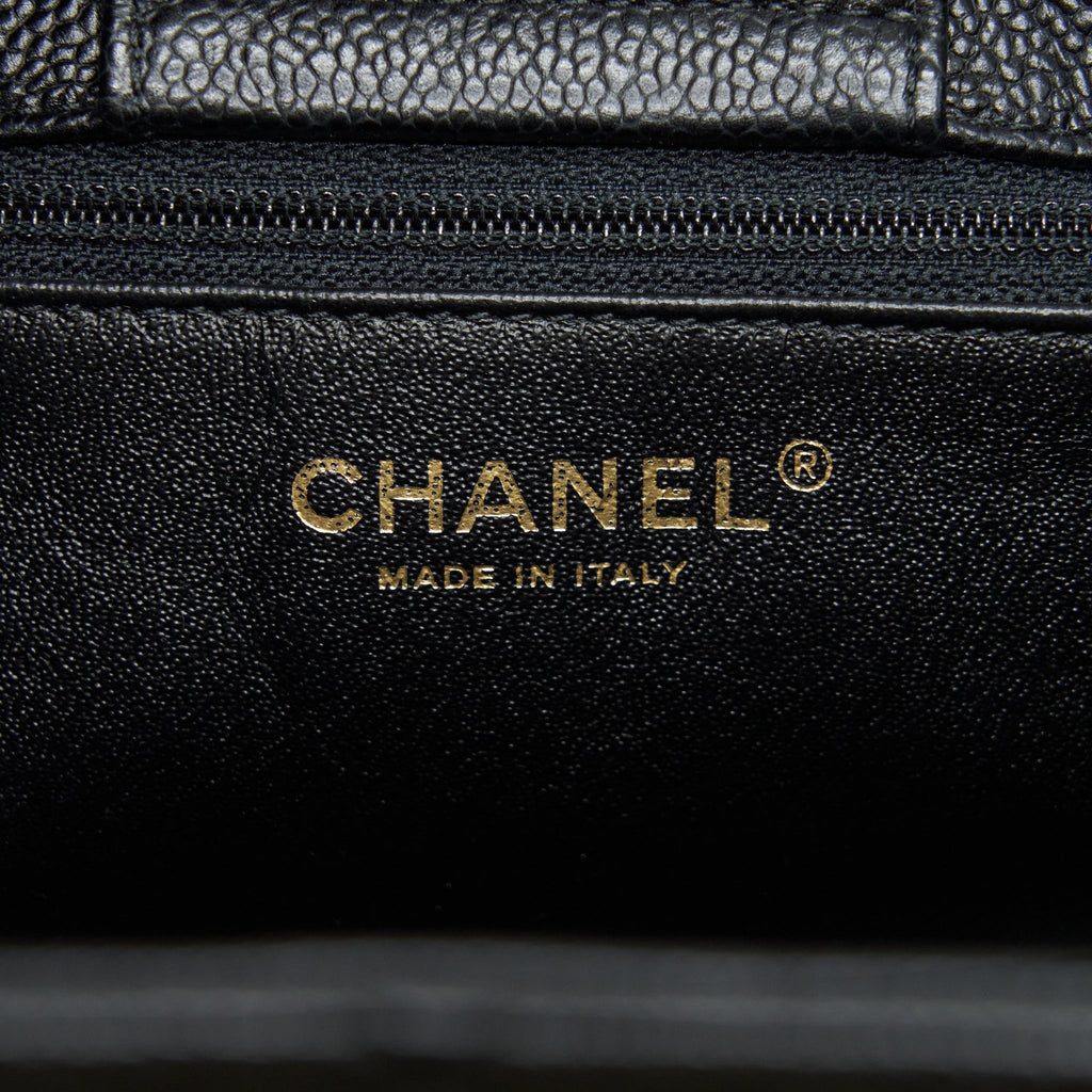 CHANEL SHOPPING TOTE BAG CAVIAR BLACK GHW