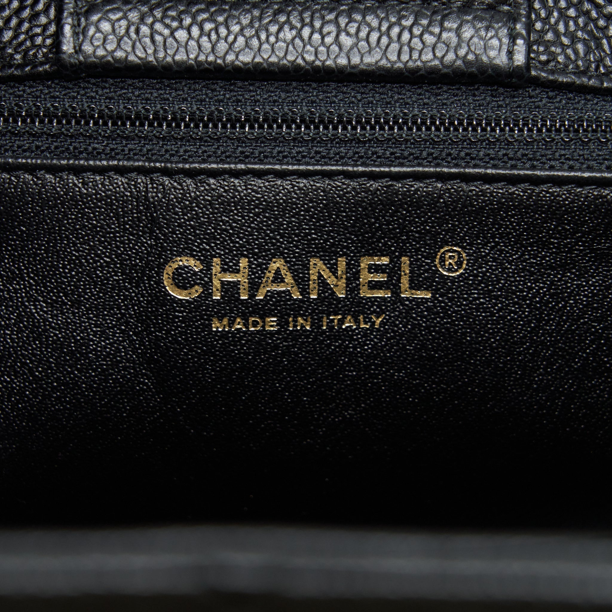 CHANEL SHOPPING TOTE BAG CAVIAR BLACK GHW
