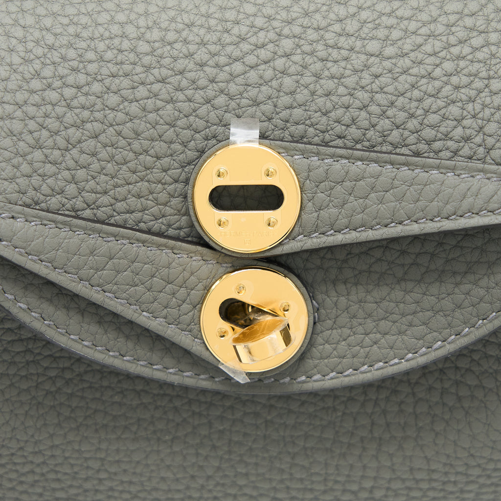 HERMES MINI LINDY CLEMENCE 0L GRIS MEYER GHW