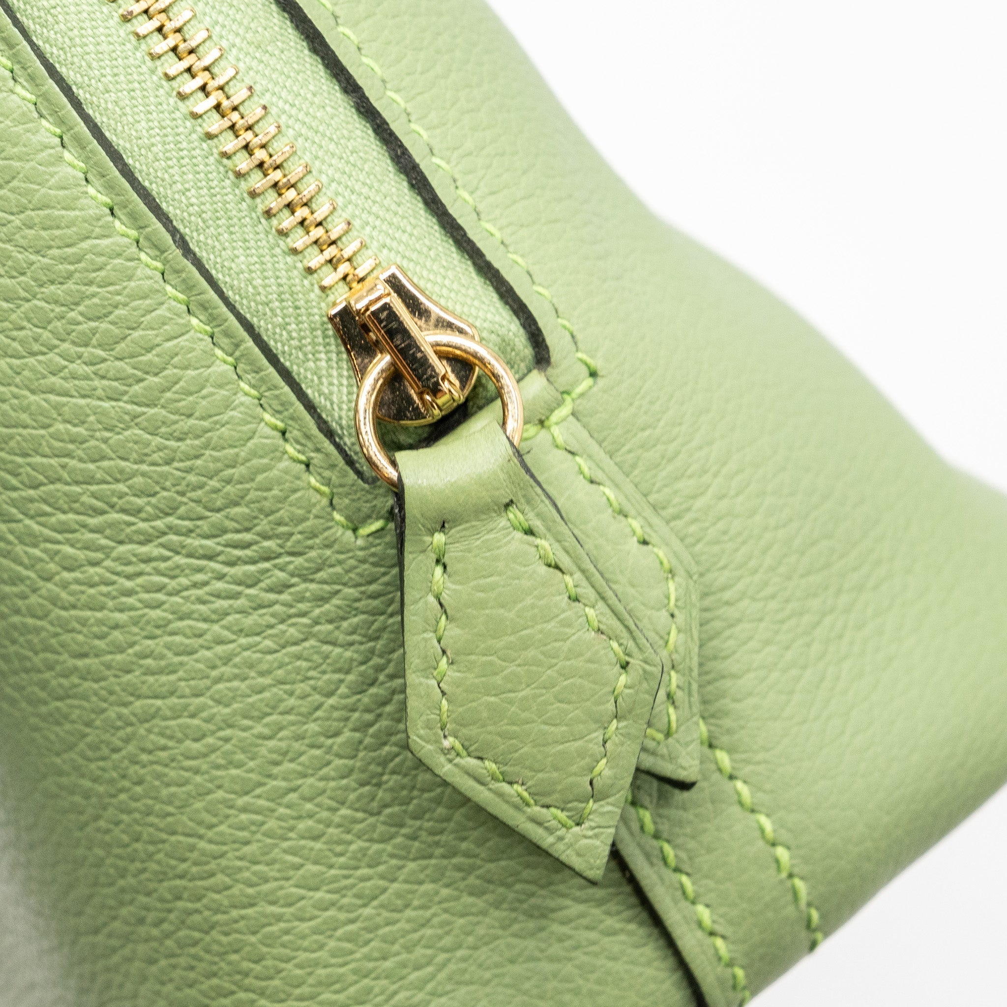 HERMES MINI BOLIDE EVERCOLOR VERT CRIQUET GWH