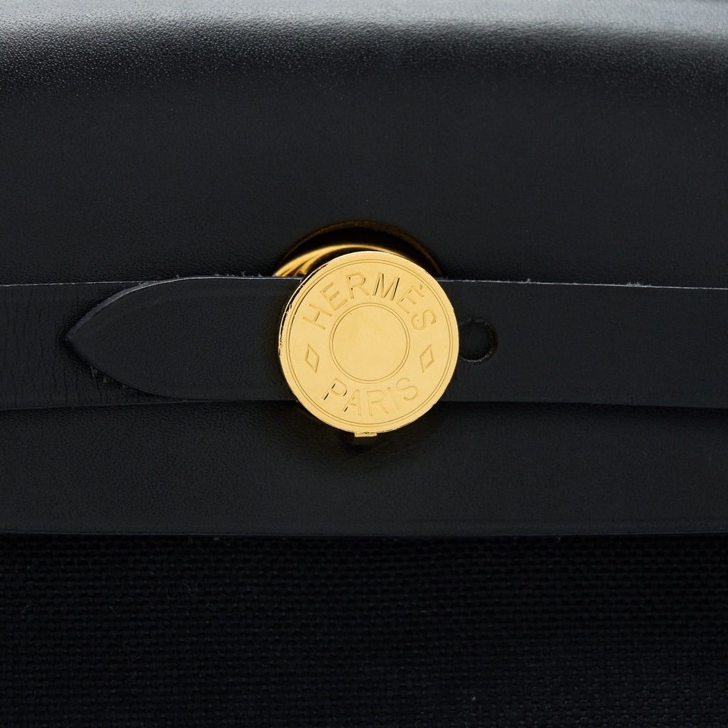 HERMES HERBAG 31 BLACK GHW
