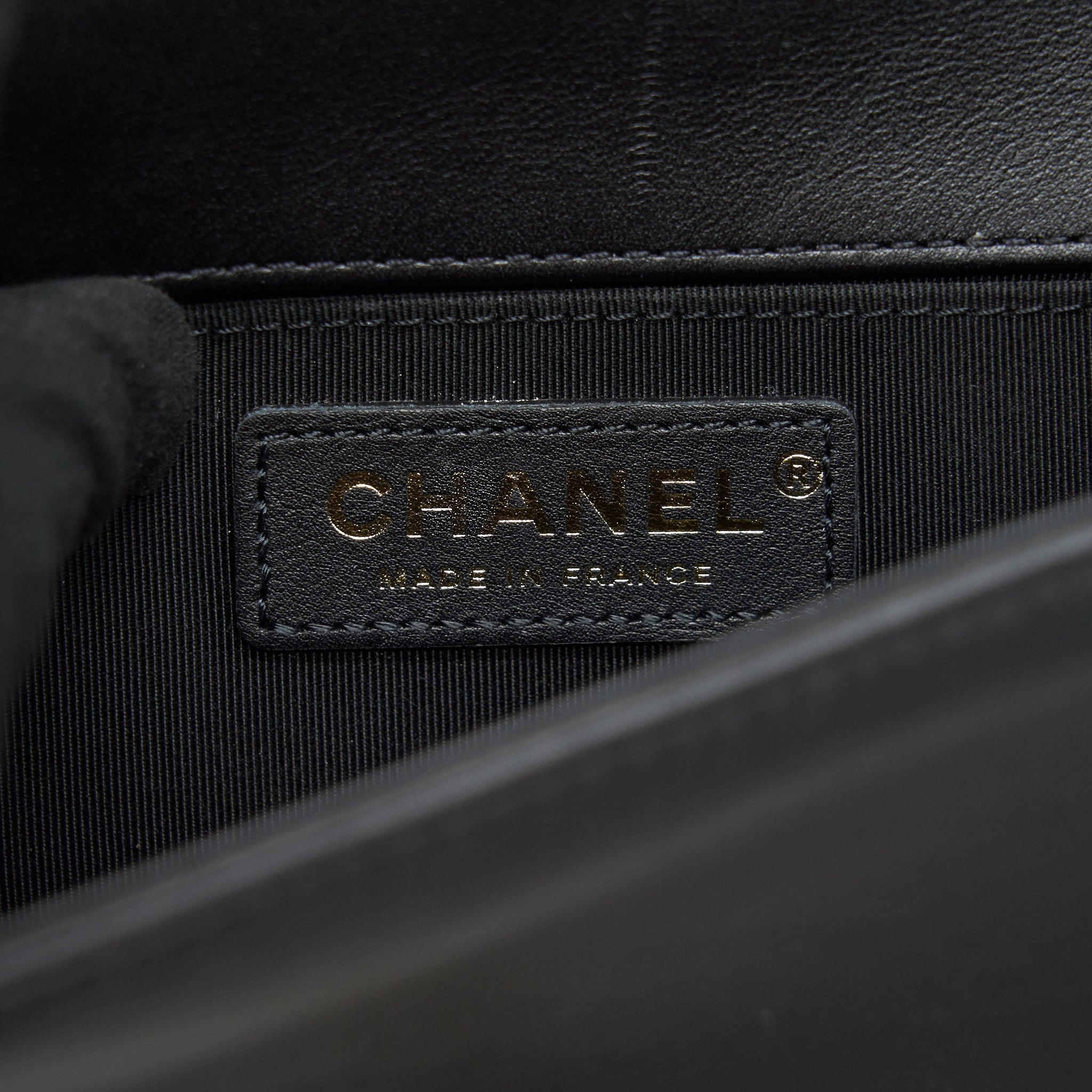 CHANEL SMALL BOY BAG CALFSKIN BLACK WITH GHW SERIAL27