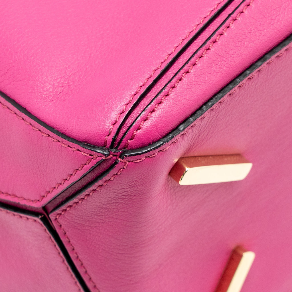 LOEWE MEDIUM PUZZLE BAG CALFSKIN FUCHSIA GHW