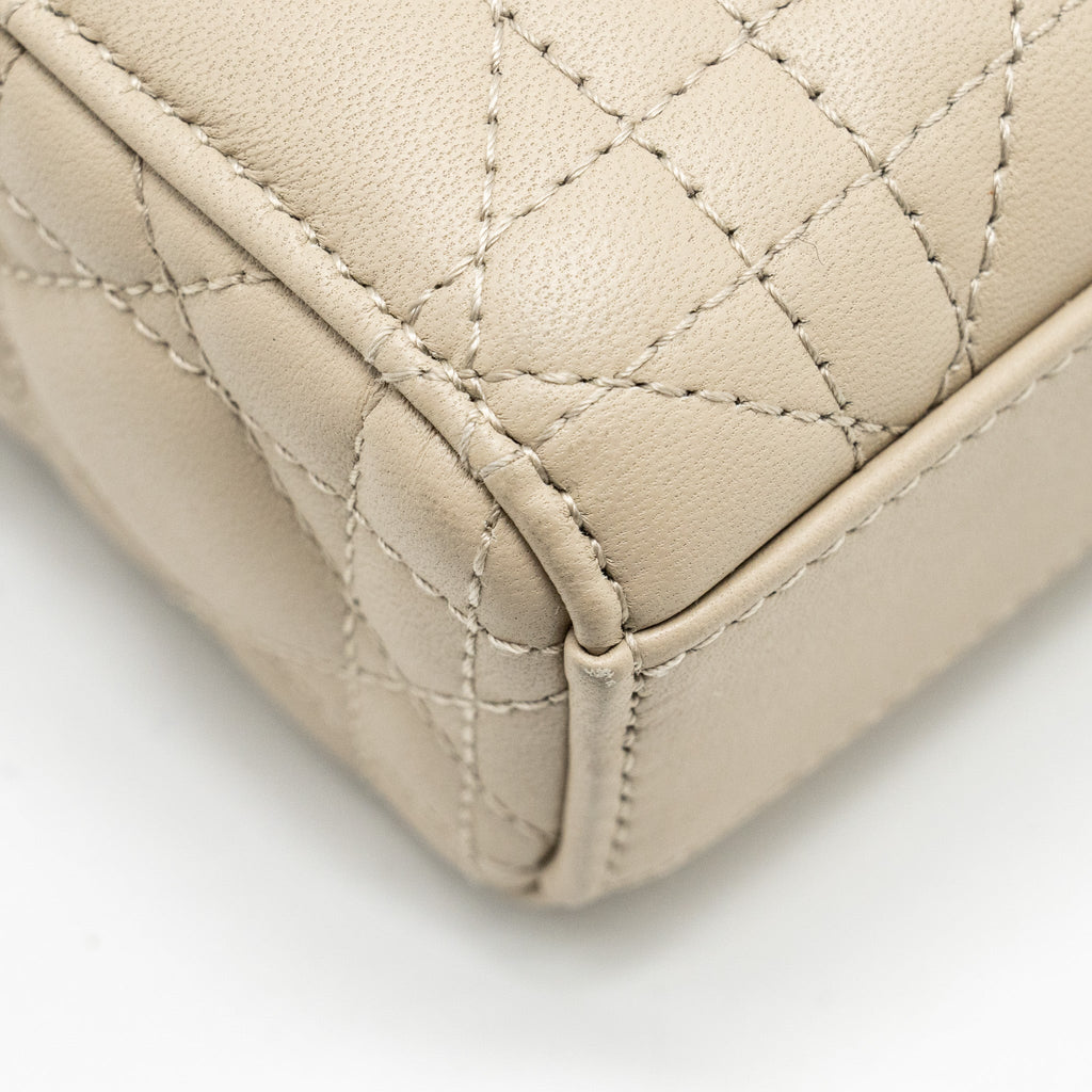 DIOR MEDIUM LADY D-JOY BAG LAMBSKIN BEIGE LGHW