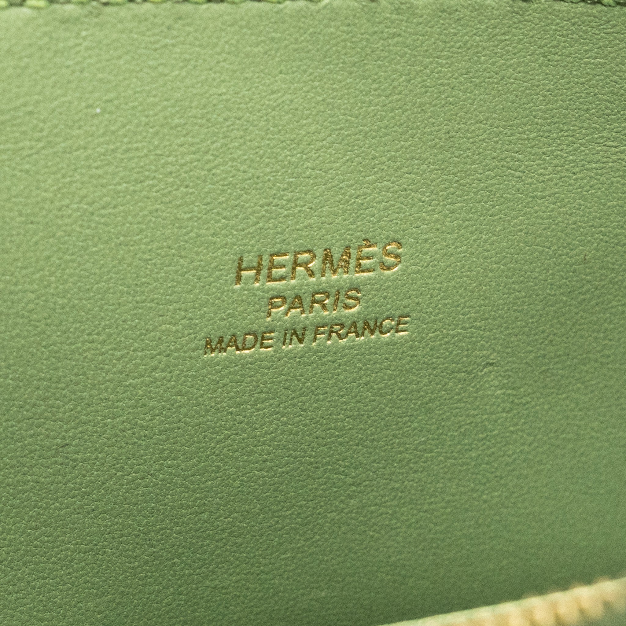 HERMES MINI BOLIDE EVERCOLOR VERT CRIQUET GWH
