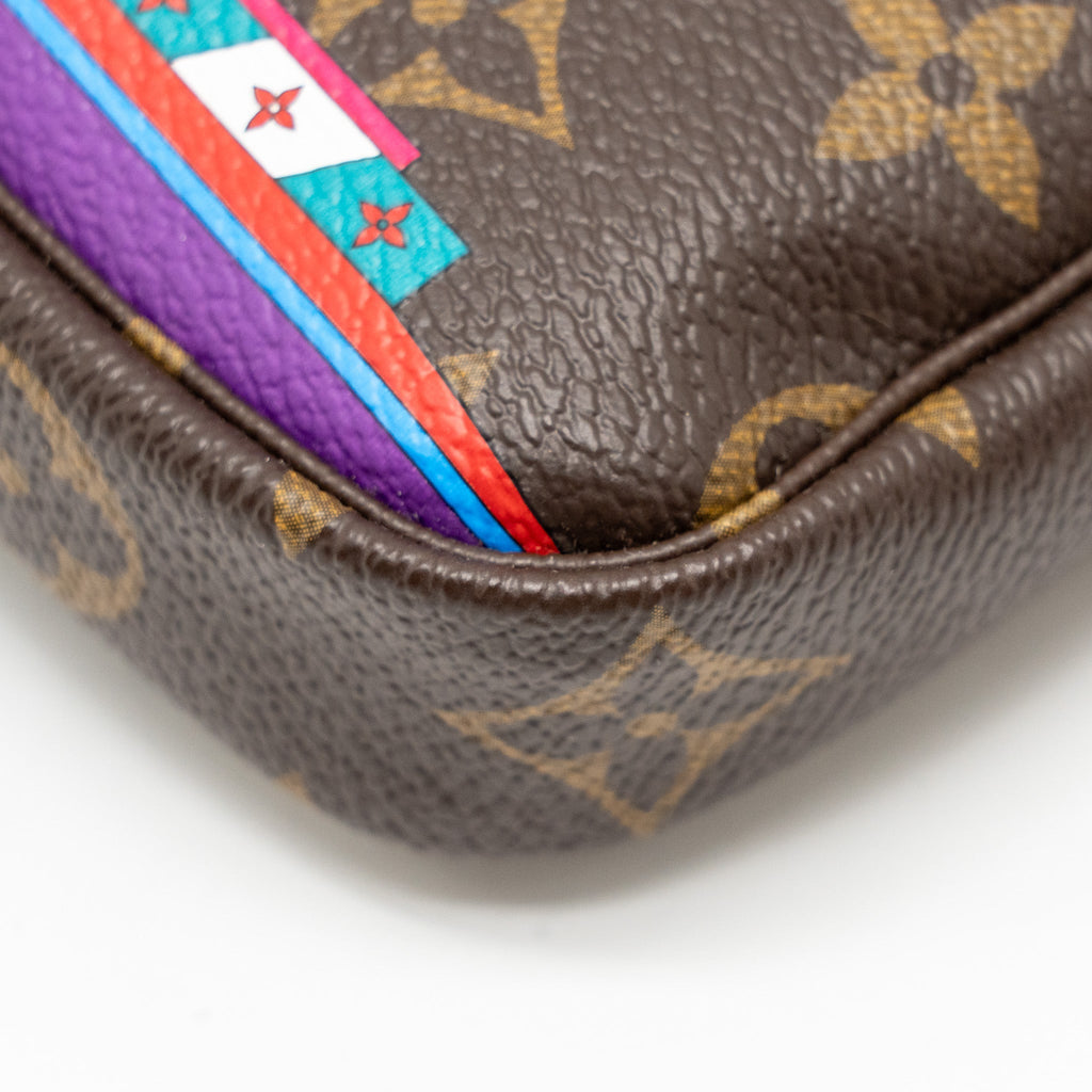 LOUIS VUITTON 2020 MINI POCHETTE 2020 CHRISTMAS ANIMATION BUMPER CARS MONOGRAM CANVAS GHW