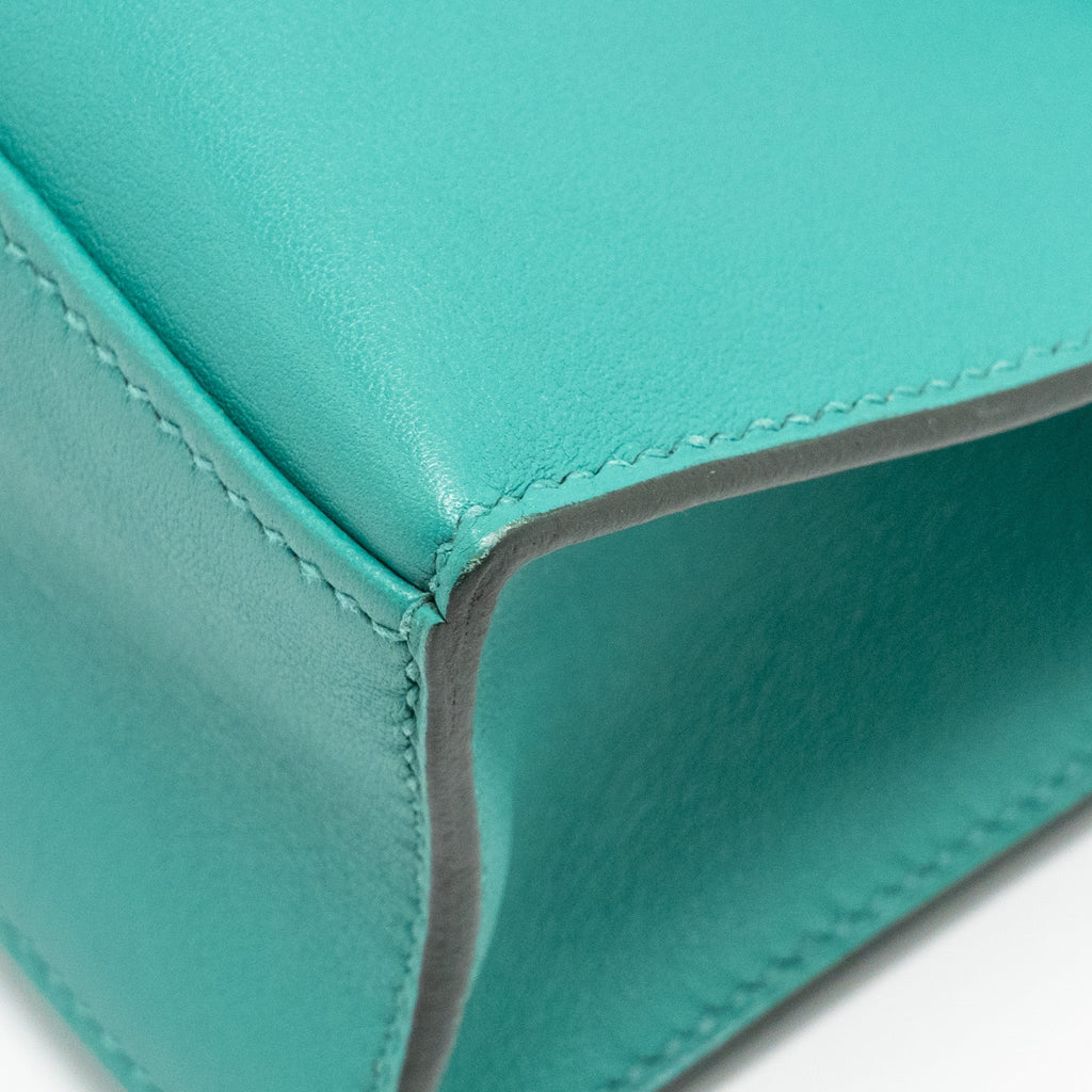 HERMES KELLY POCHETTE SWIFT VERT VERONE GHW