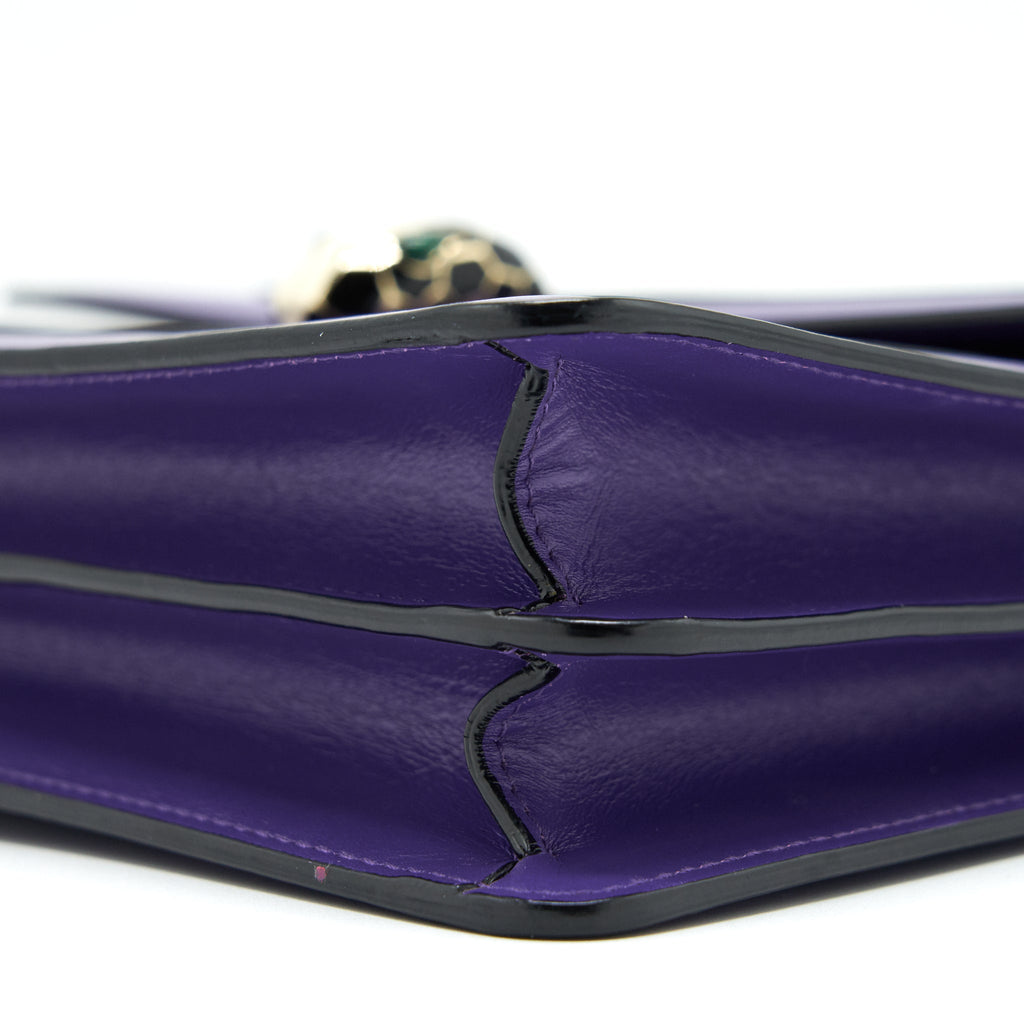 BVLGARI SERPENTI FOREVER SHOULDER BAG PURPLE LGHW