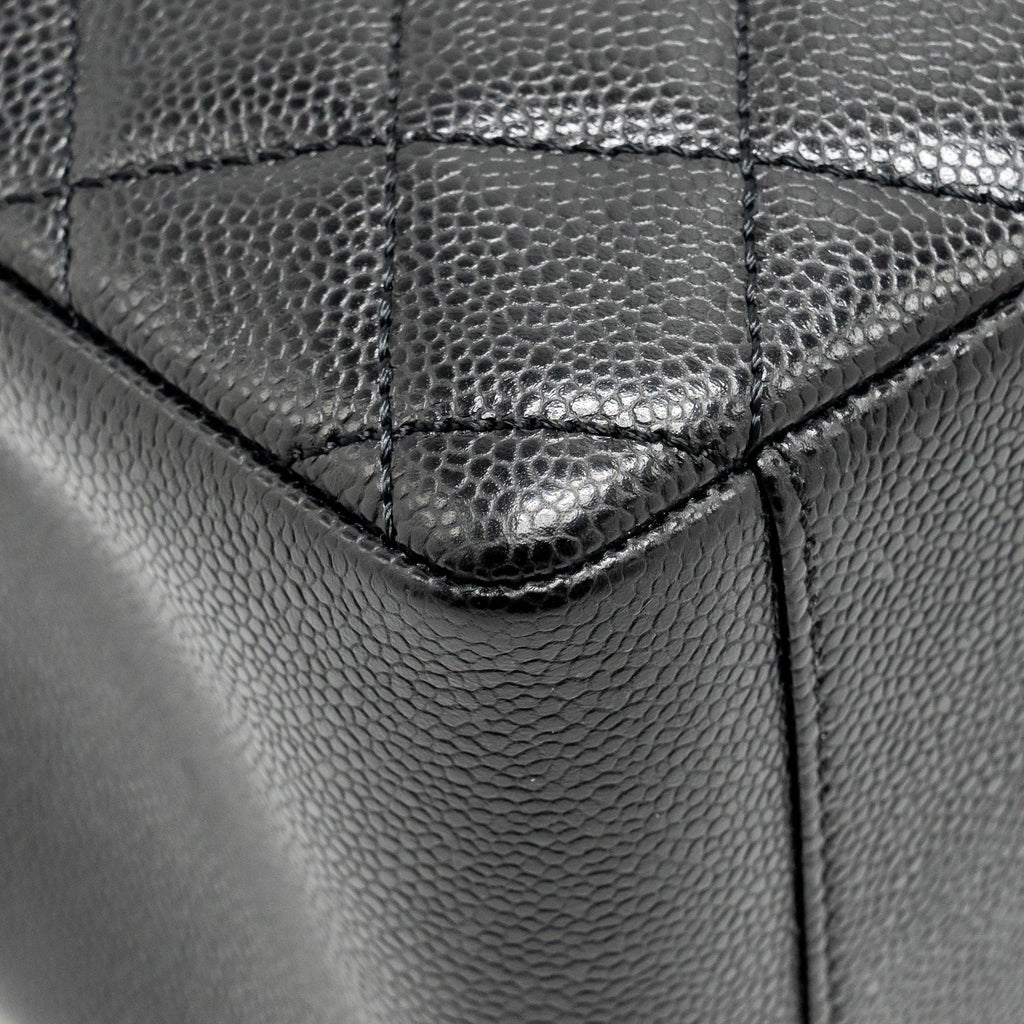 CHANEL GRAND SHOPPING TOTE / GST CAVIAR BLACK SHW