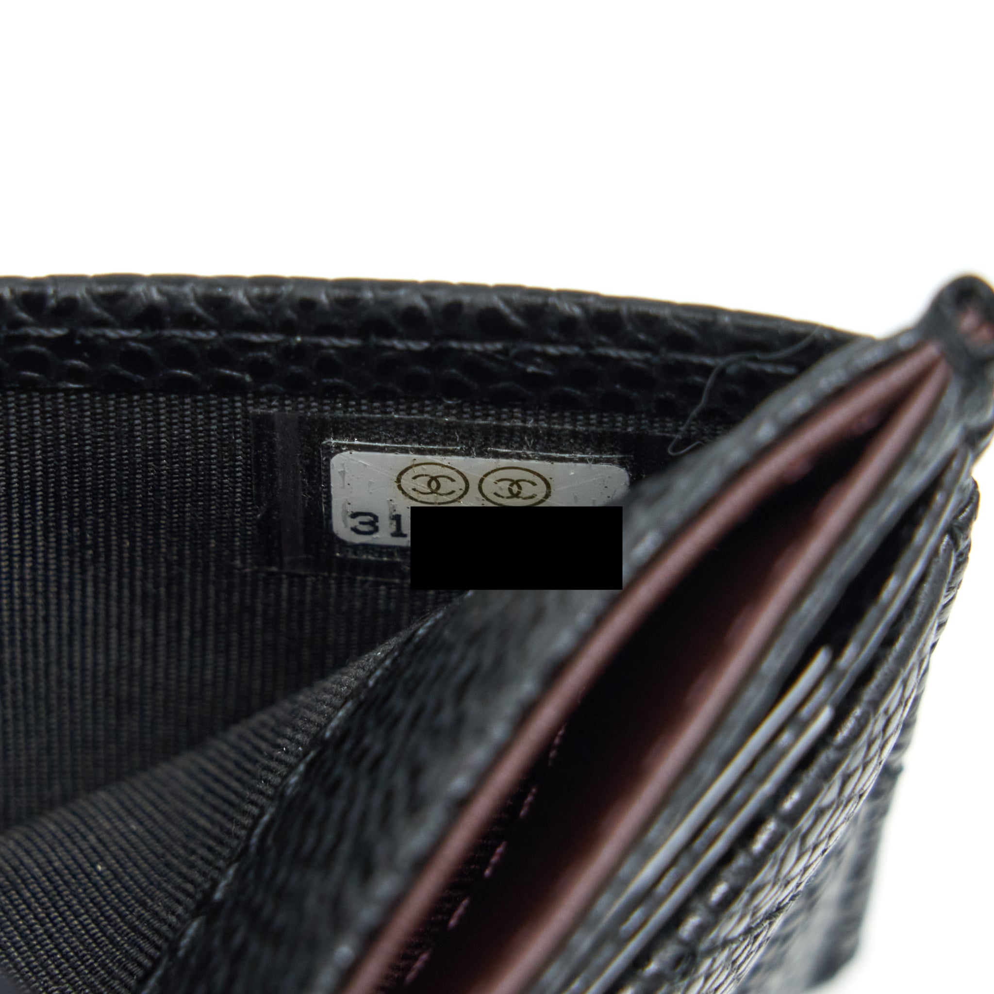 CHANEL CLASSIC CARD HOLDER CAVIAR BLACK GHW