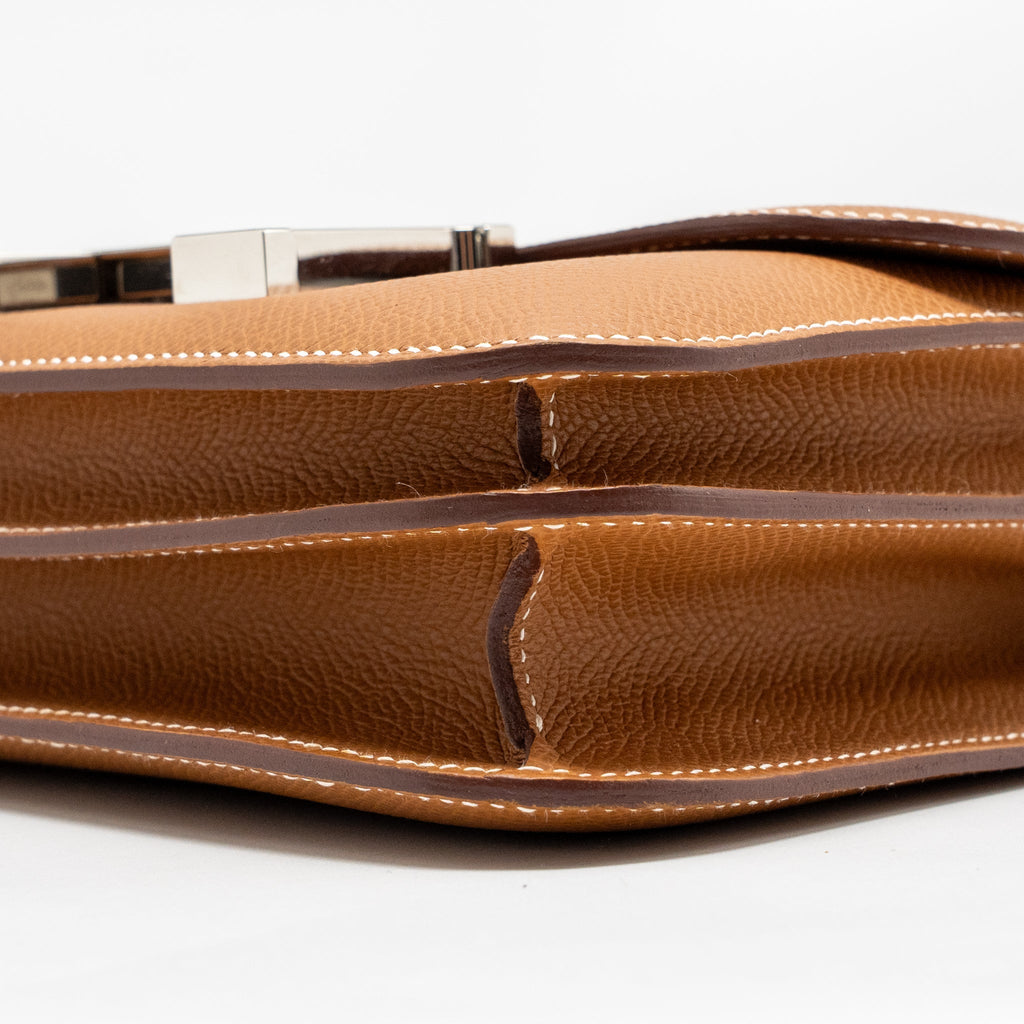 HERMES MINI CONSTANCE EPSOM GOLD SHW