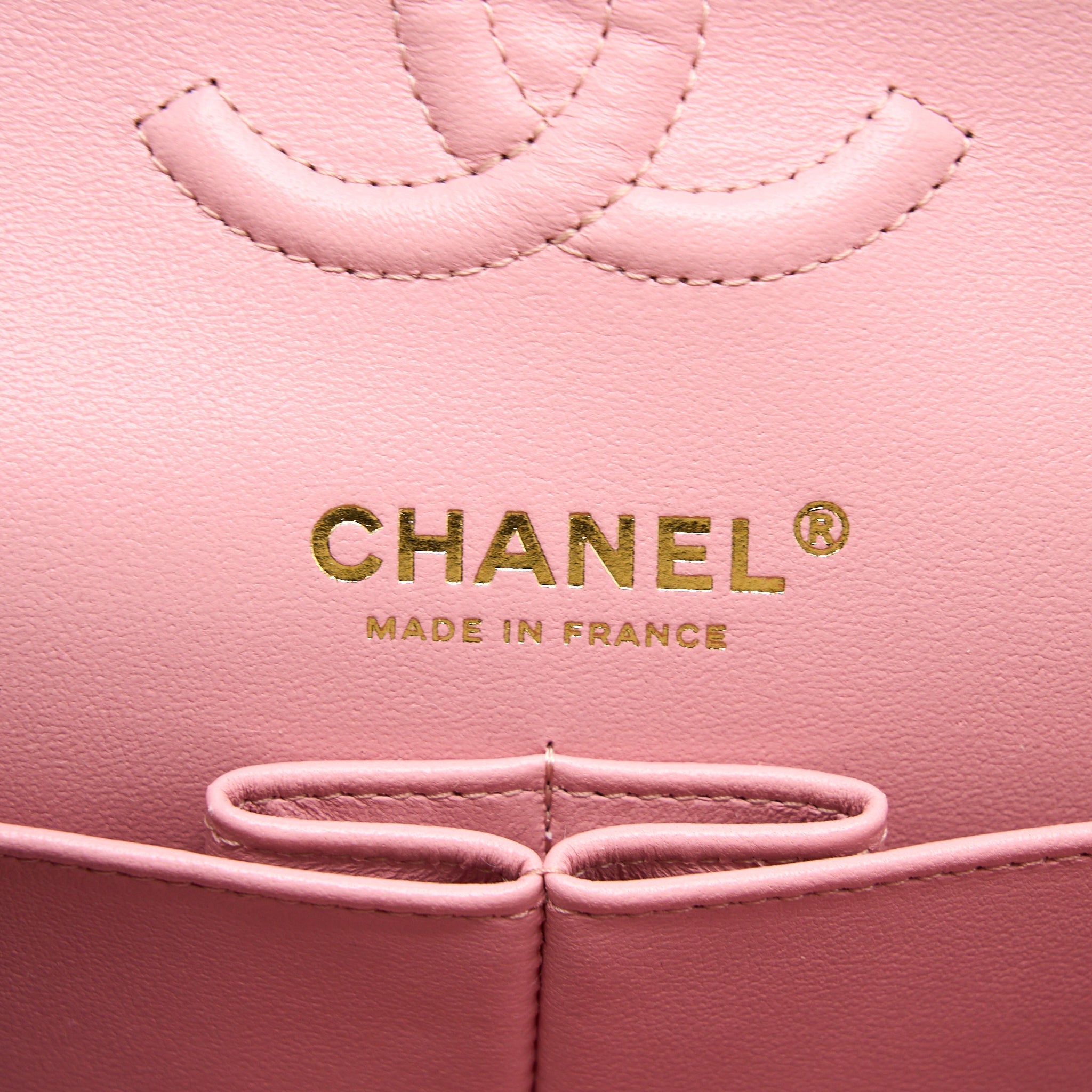 CHANEL 22C SMALL CLASSIC DOUBLE FLAP BAG CAVIAR PINK LGHW (MICROCHIP)