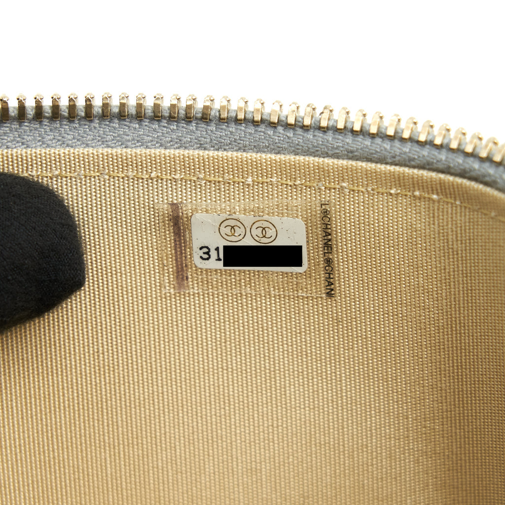 CHANEL 21B GREY GHW SMALL LONG VANITY