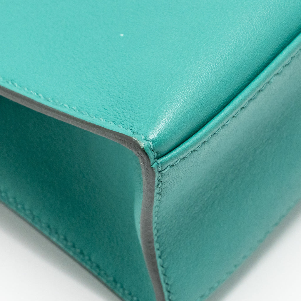HERMES KELLY POCHETTE SWIFT VERT VERONE GHW