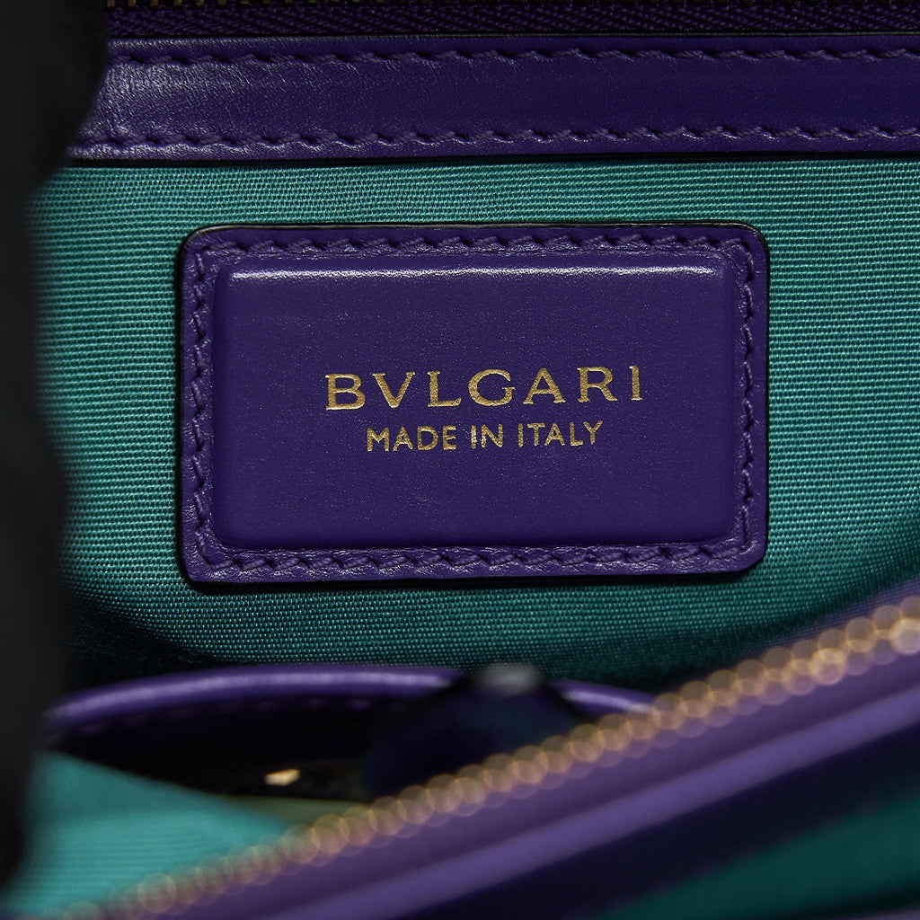 BVLGARI SERPENTI FOREVER SHOULDER BAG PURPLE LGHW
